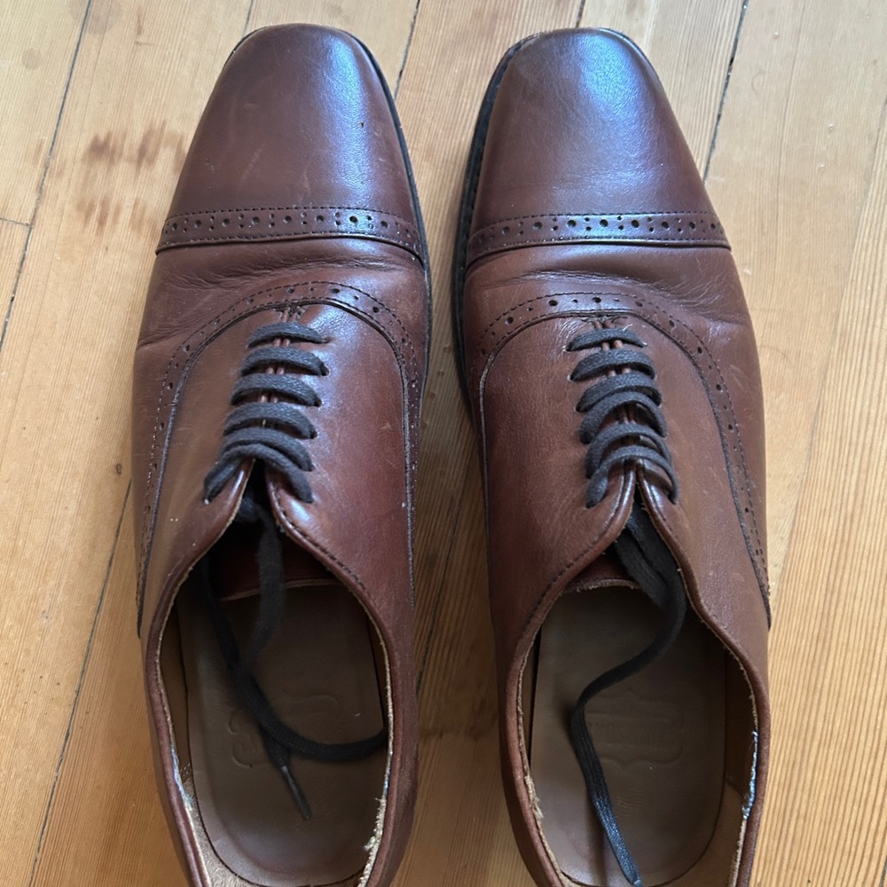 Thursday Boot Company Brown Leather Oxfords